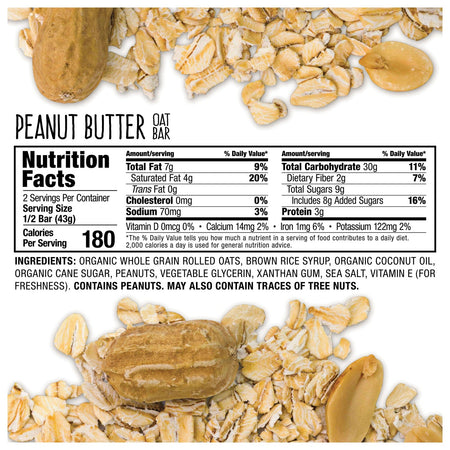 Bobo's Oat Bar Peanut Butter - Get Tight Gear
