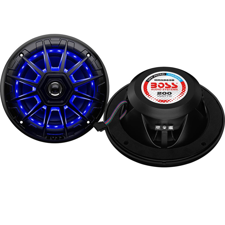 Boss Audio 6.5" MRGB65B Speakers - Black - 200W - Get Tight Gear