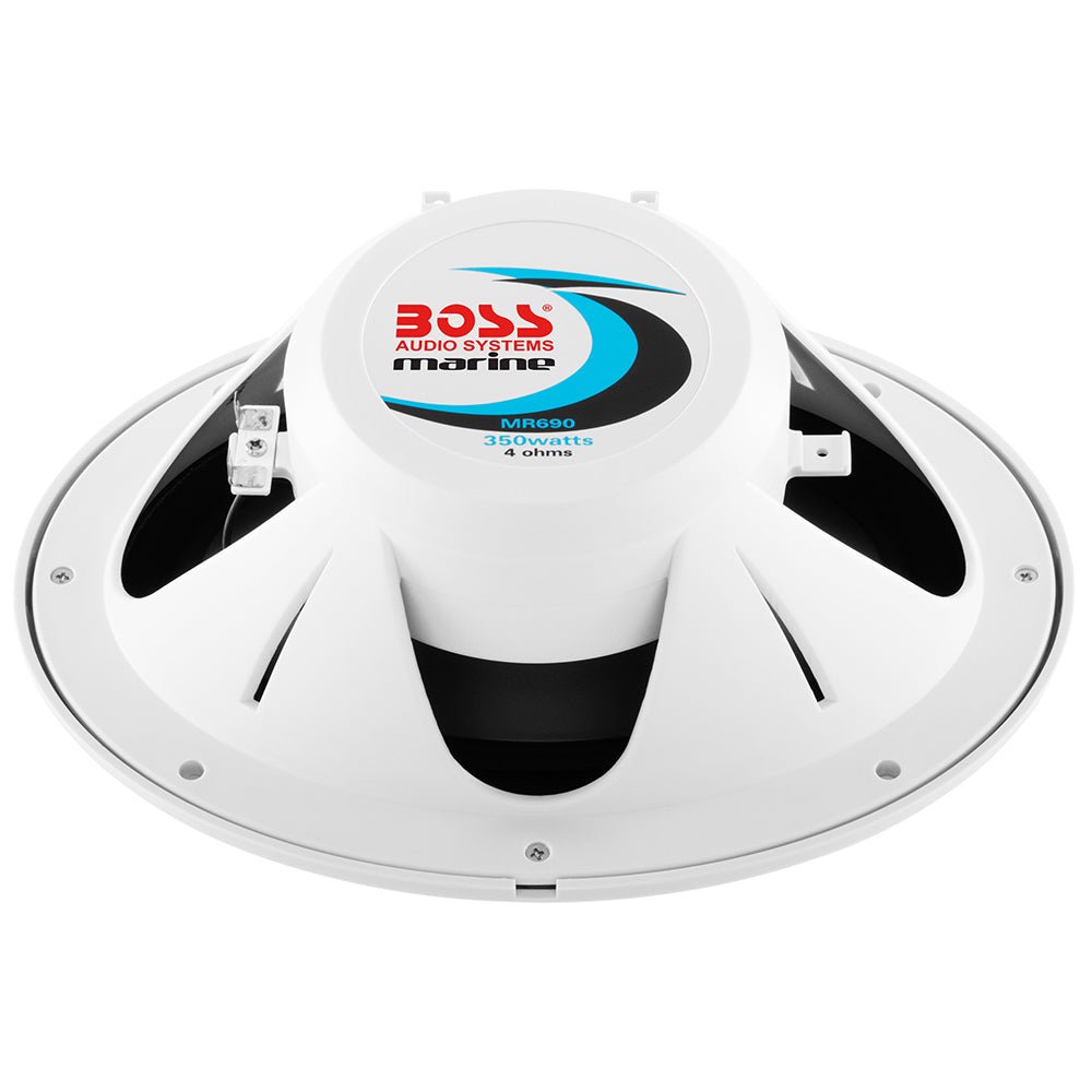 Boss Audio 6"x 9" MR690 Oval Speakers - White - 350W - Get Tight Gear