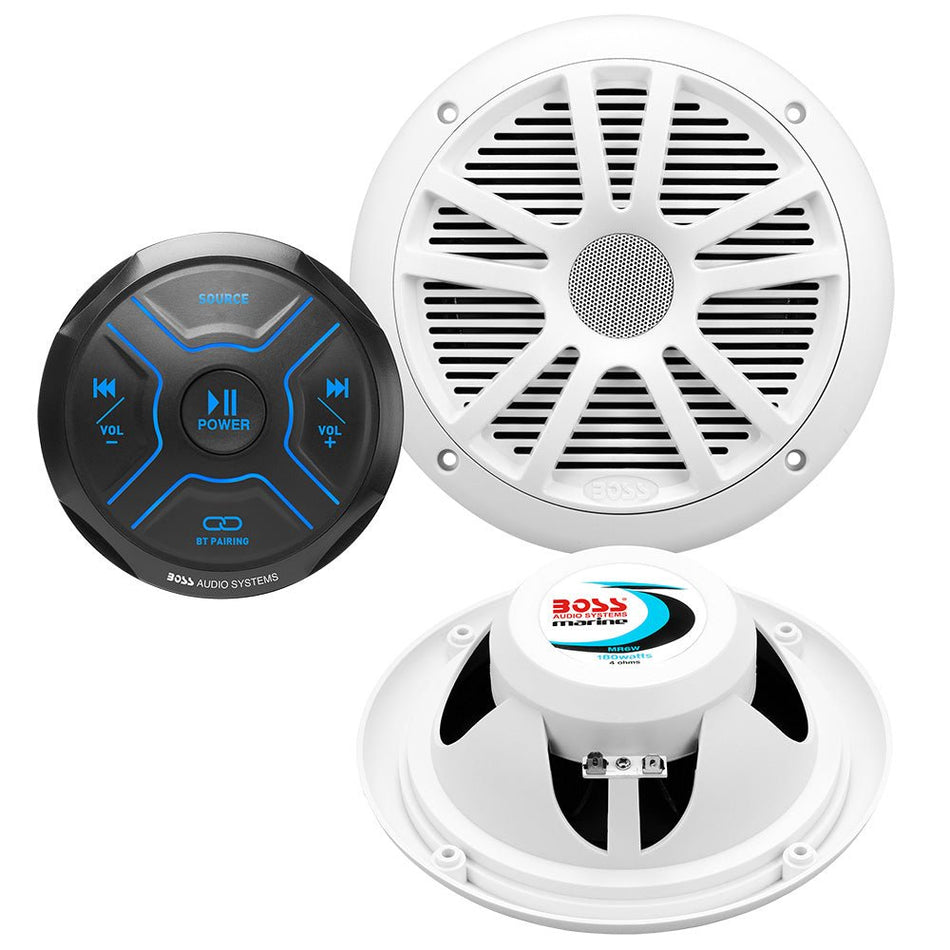 Boss Audio MG150W.6 Kit w/MGR150B & 2 MR6W Speakers - Get Tight Gear