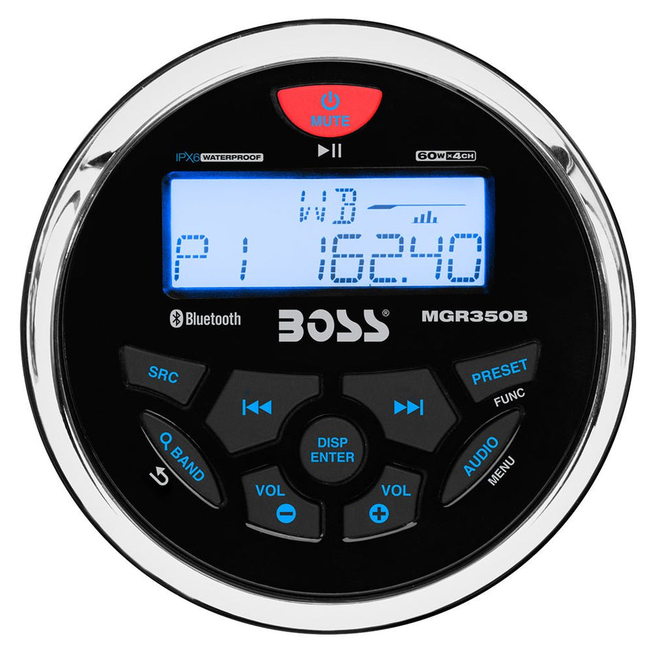 Boss Audio MGR350B Marine Stereo w/AM/FM/BT/USB - Get Tight Gear