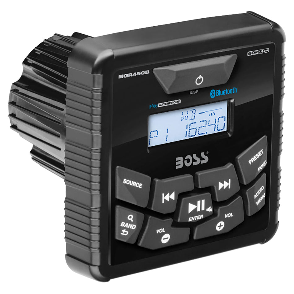 Boss Audio MGR450B Marine Stereo w/AM/FM/BT - Get Tight Gear
