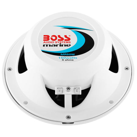 Boss Audio MR50 5.25" Round Speakers - White - Pair - Get Tight Gear