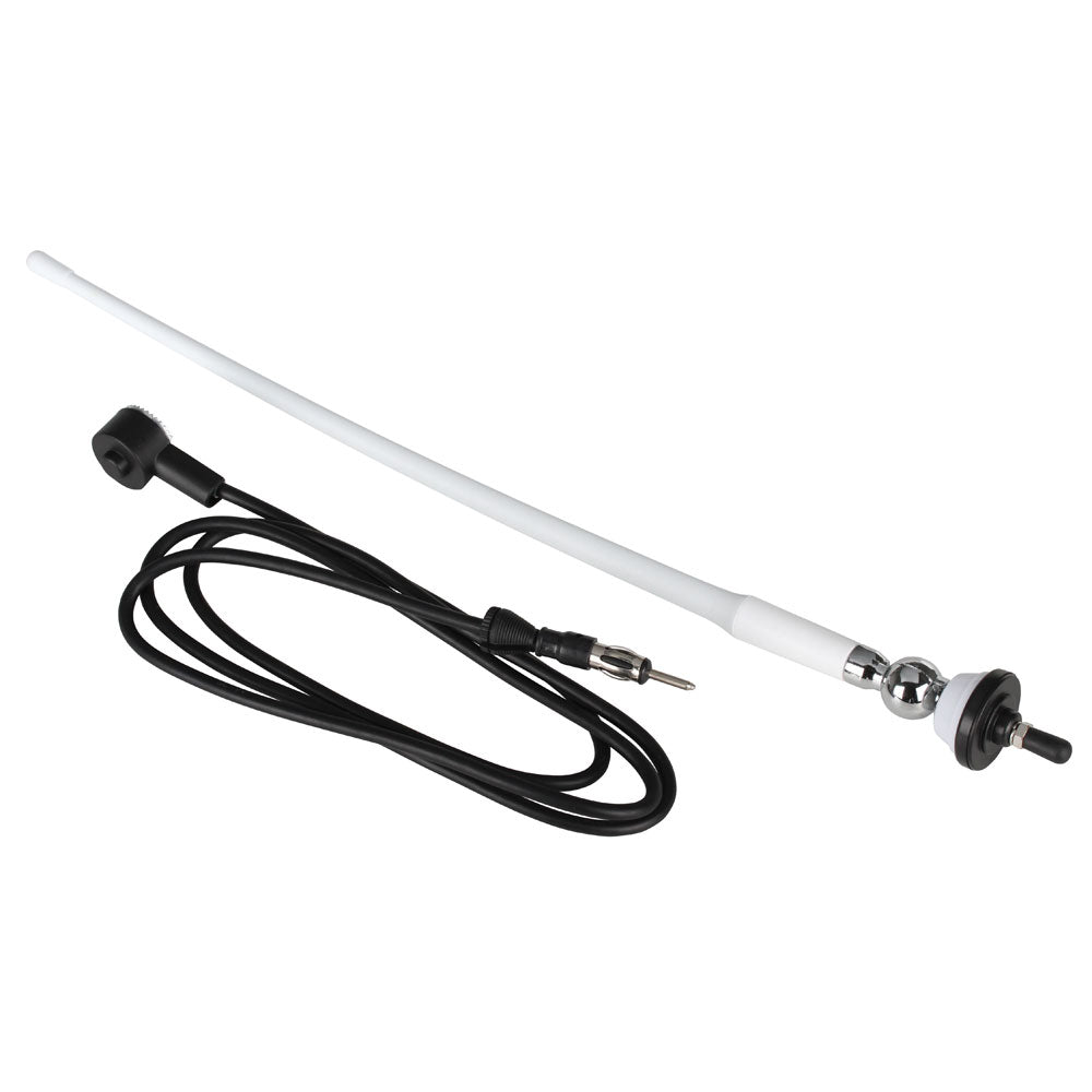 Boss Audio MRANT12W AM/FM Rubber Antenna - White - Get Tight Gear