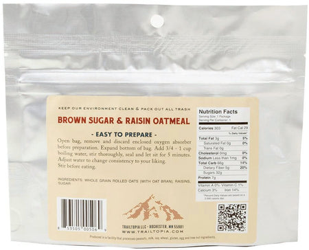 Brown Sugar Raisin Oatmeal - Get Tight Gear
