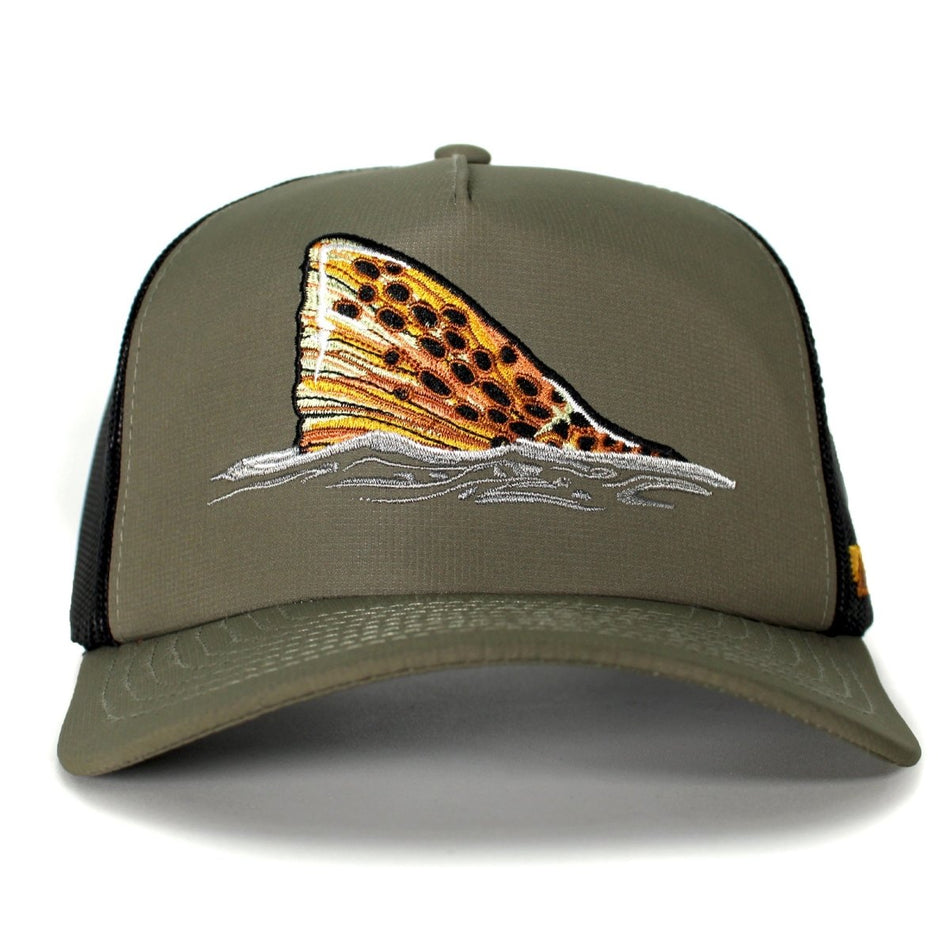 Brown Trout Tail Mesh Back 5 - Panel - Get Tight Gear