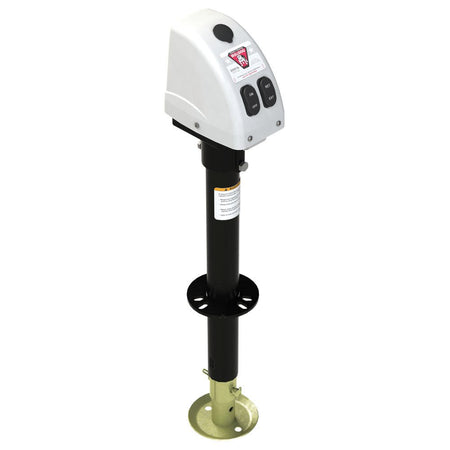 Bulldog 3,500lbs A - Frame RV Jack w/Powered Drive - 12V - White Cover - Get Tight Gear