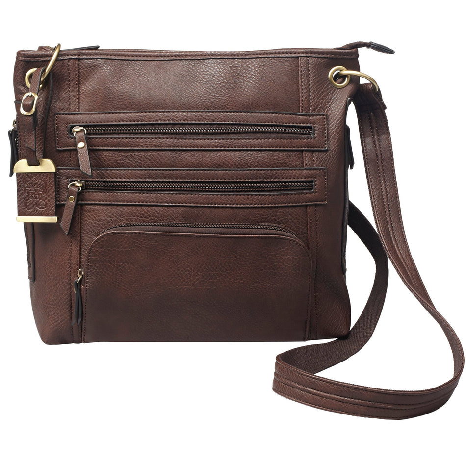 BULLDOG LARGE CROSS BODY PURSE BRN - Get Tight Gear