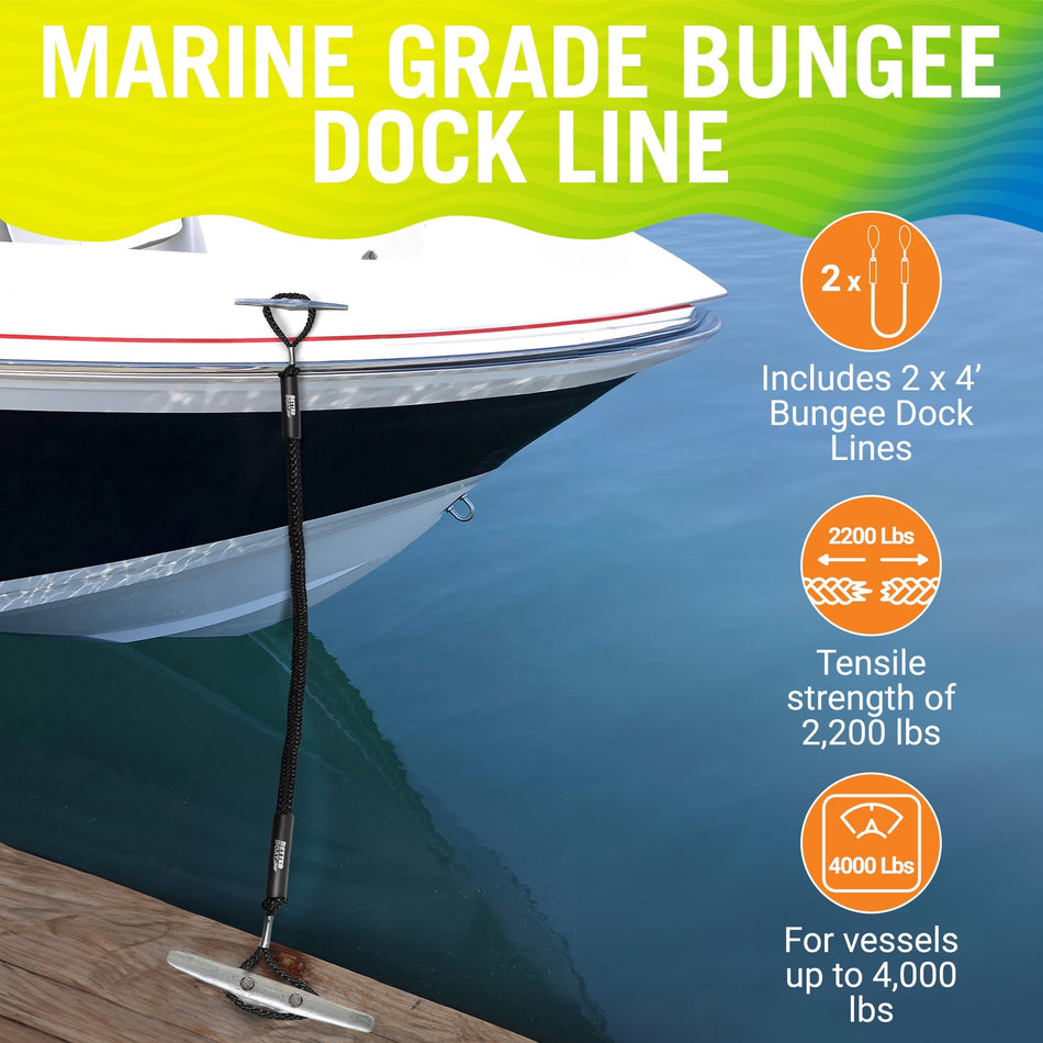 Bungee Dock Lines - Get Tight Gear