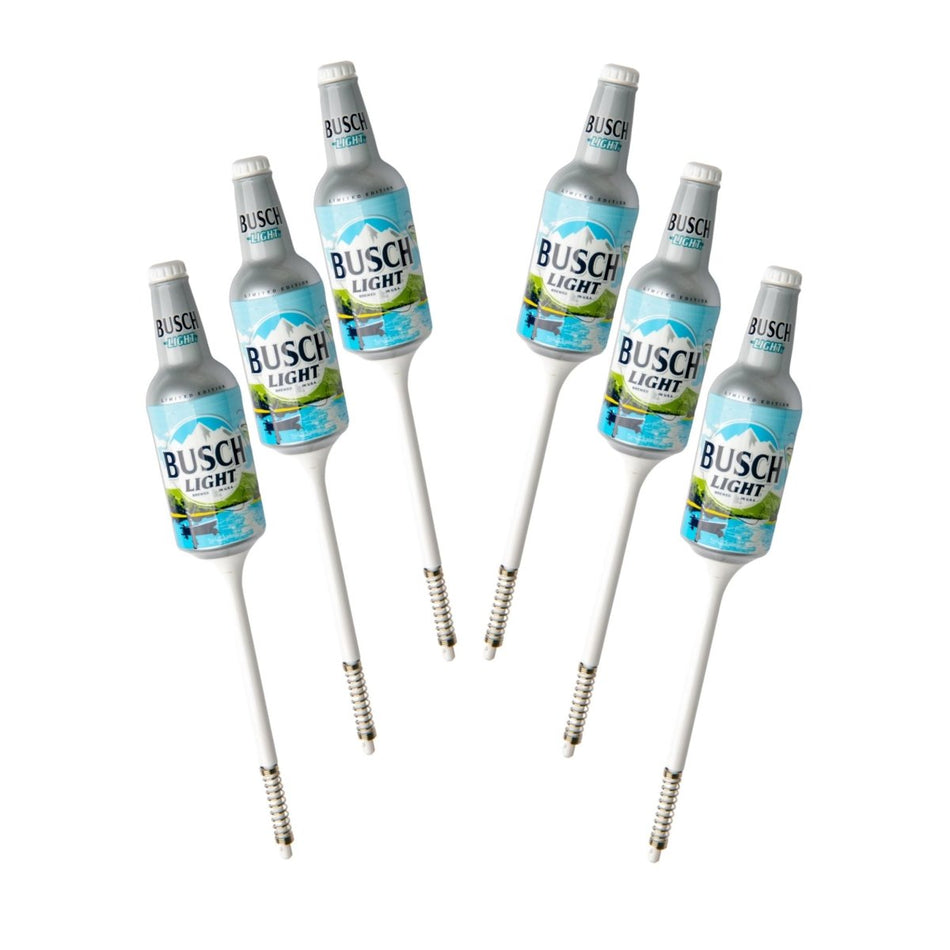 6 pcs Busch Light Fishing Bobbers - Premium Fishing Tackle