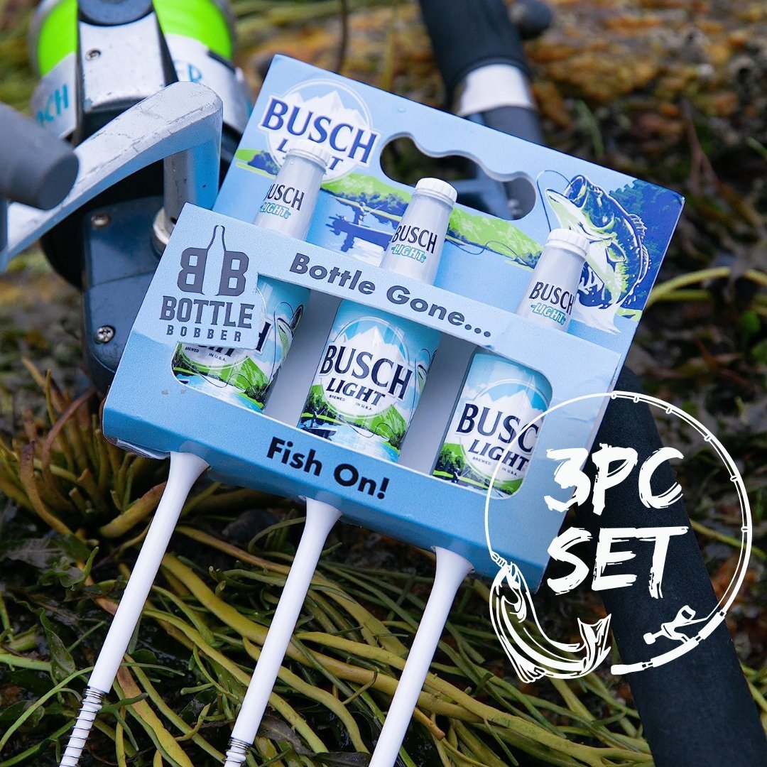 Busch Light Fishing Bobbers Limited Edition (3 Pack) – Funny Beer Bottle Lures – Premium Fishing Gift for Men - Get Tight Gear