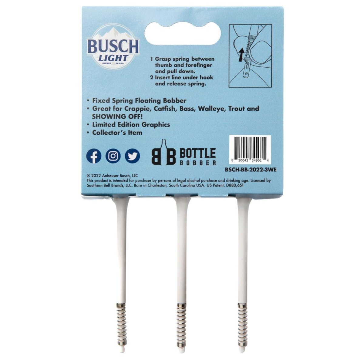 Busch Light Fishing Bobbers Ltd Ed 3 Pack | Southern Bell - Get Tight Gear