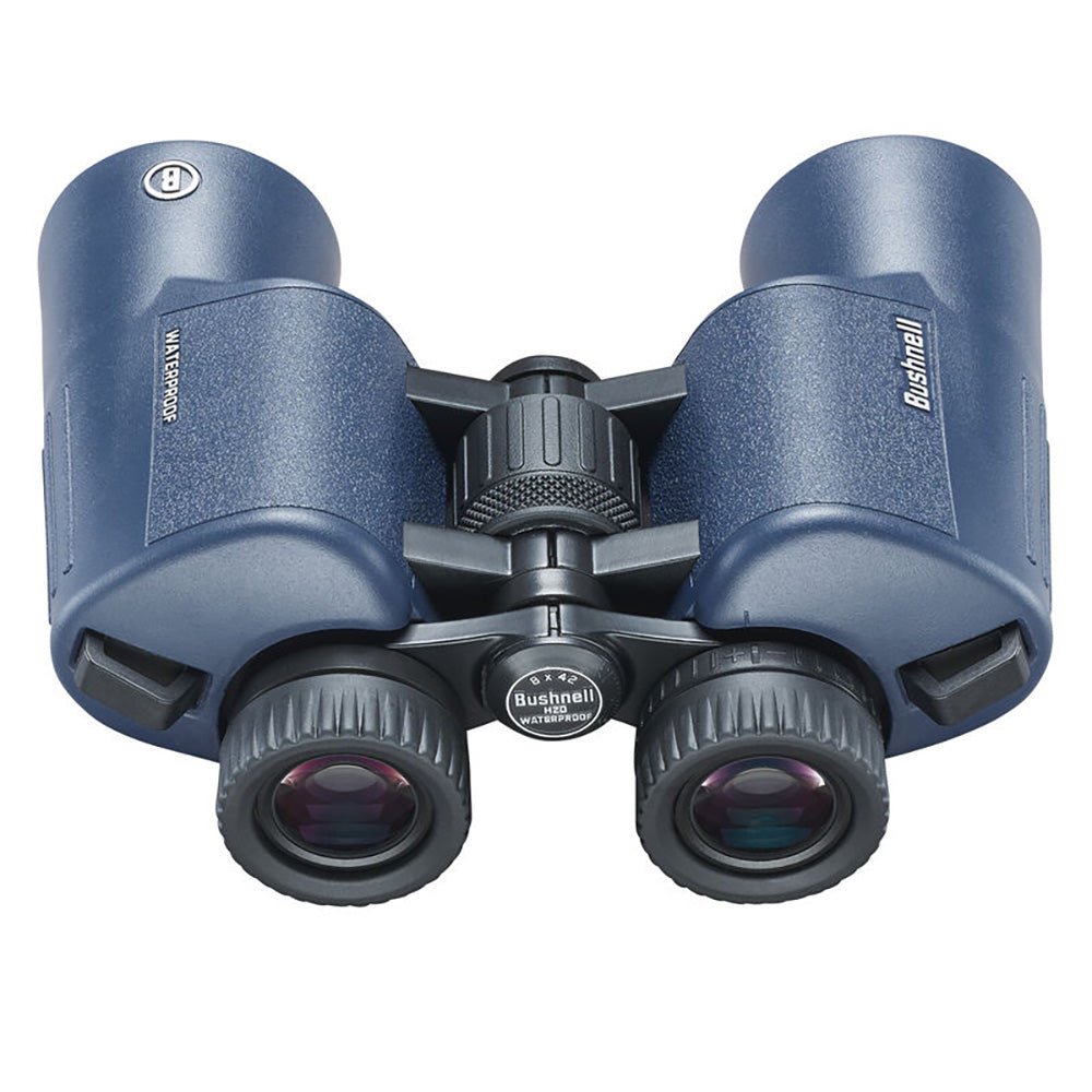Bushnell 10x42mm H2O Binocular - Dark Blue Porro WP/FP Twist Up Eyecups - Get Tight Gear