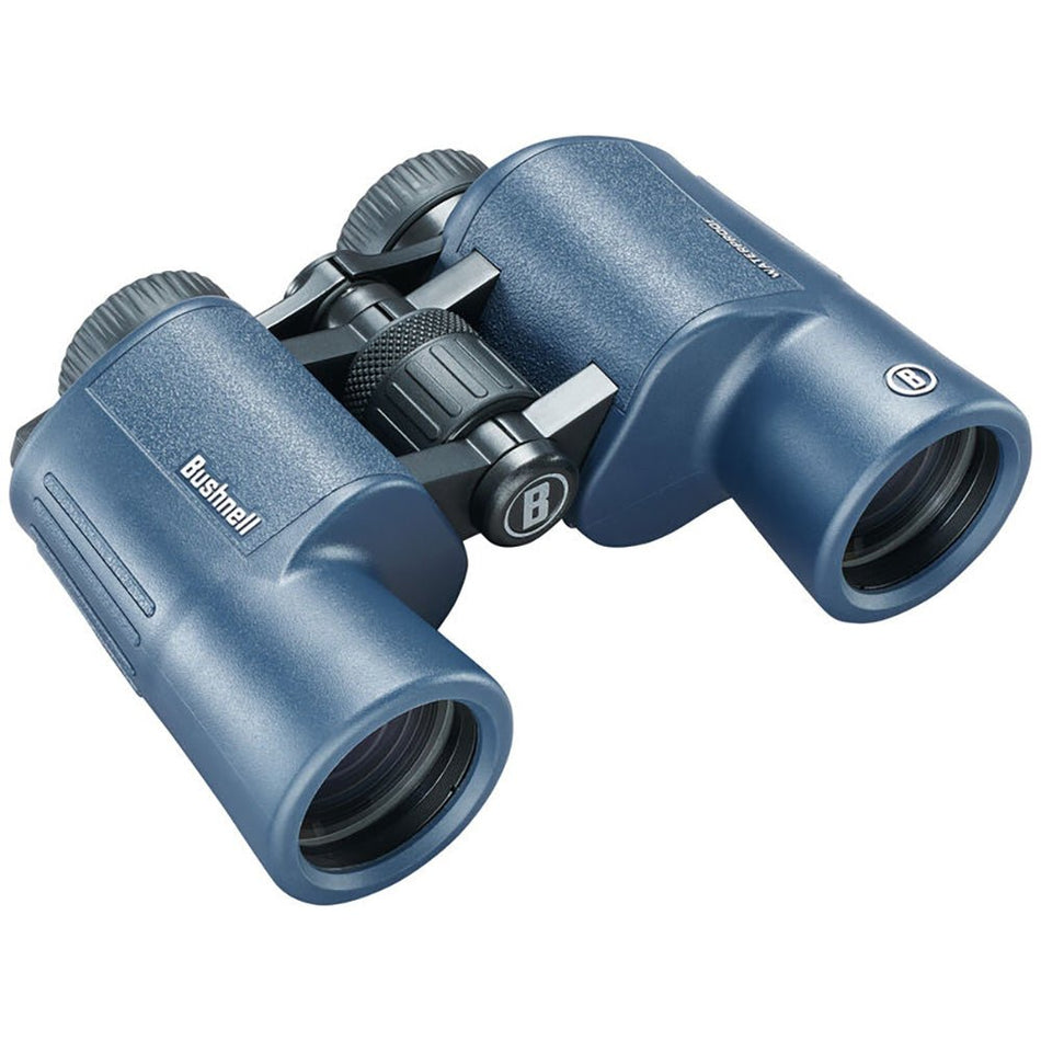 Bushnell 10x42mm H2O Binocular - Dark Blue Porro WP/FP Twist Up Eyecups - Get Tight Gear