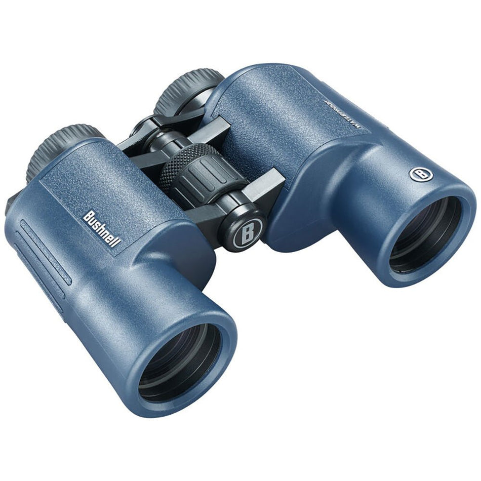 Bushnell 12x42mm H2O Binocular - Dark Blue Porro WP/FP Twist Up Eyecups - Get Tight Gear