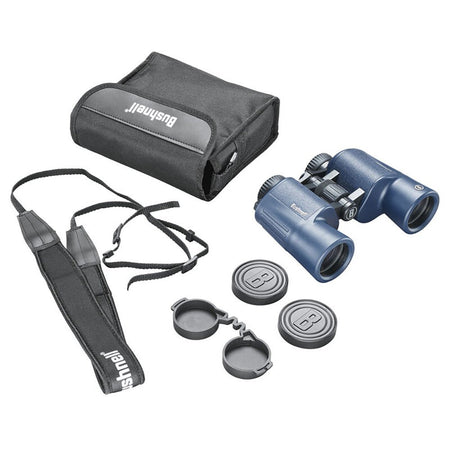 Bushnell 12x42mm H2O Binocular - Dark Blue Porro WP/FP Twist Up Eyecups - Get Tight Gear