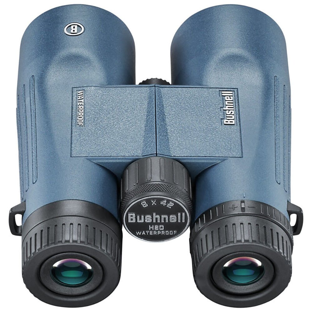 Bushnell 8x42mm H2O Binocular - Dark Blue Roof WP/FP Twist Up Eyecups - Get Tight Gear