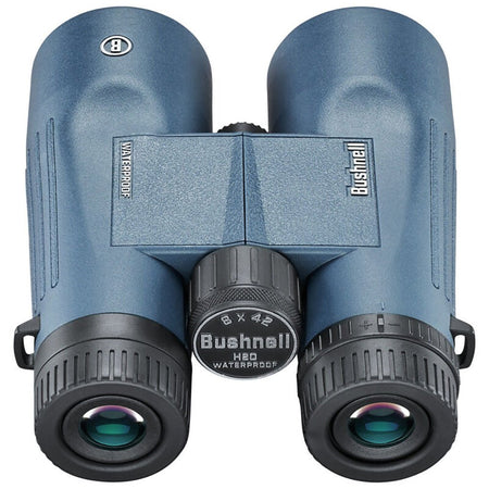 Bushnell 8x42mm H2O Binocular - Dark Blue Roof WP/FP Twist Up Eyecups - Get Tight Gear