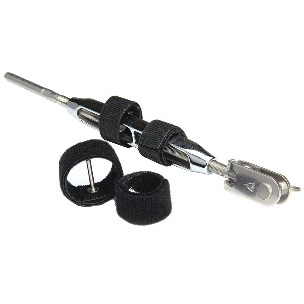 C. Sherman Johnson Wrap Pins Hook & Loop Pin Locking Devices for Open Body Turnbuckles 7/16" & 1/2" - 2 - Pack - Get Tight Gear