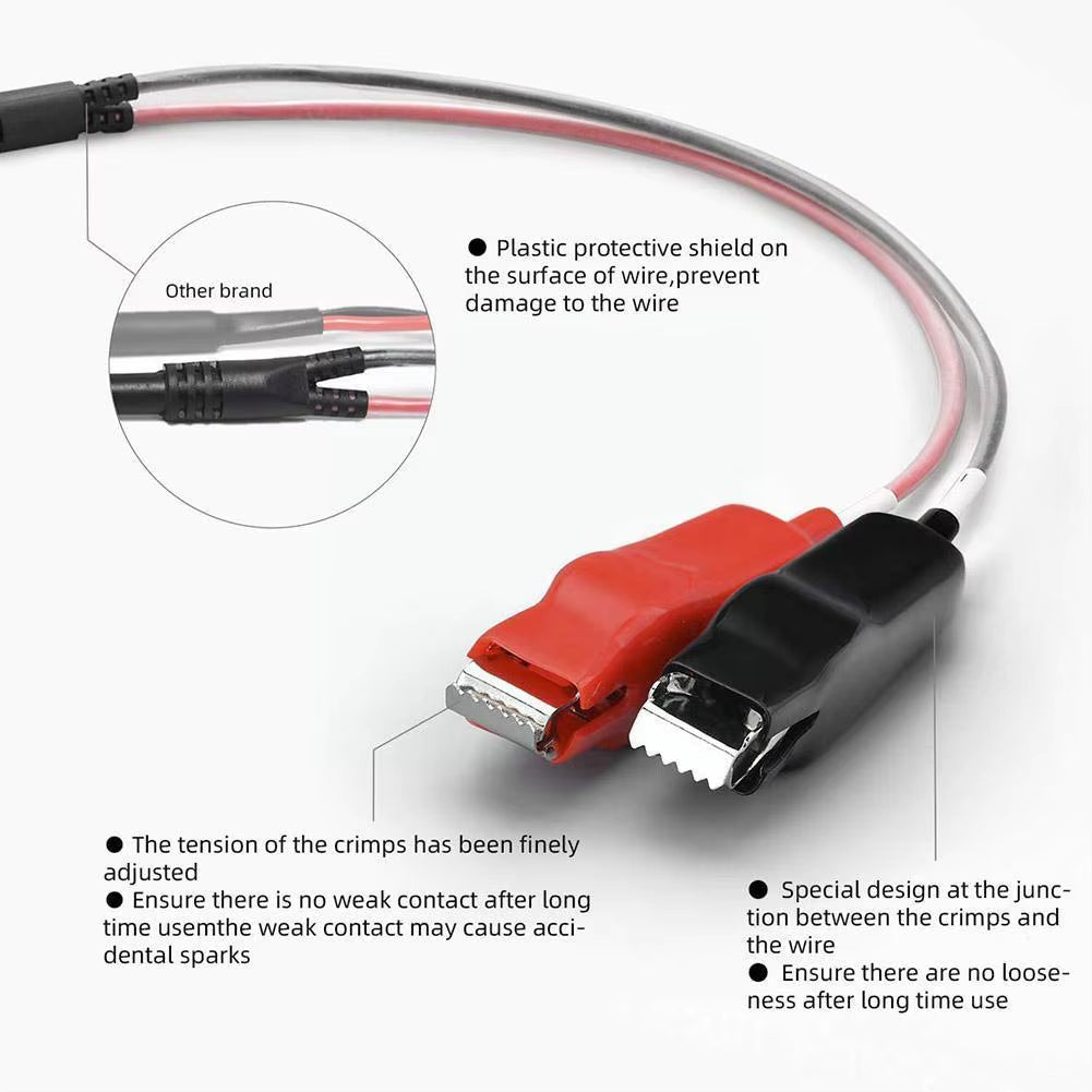 Reel-y Awesome Power Cord for SHIMANO DAIWA Fishing Machines: The Ultimate Battery Buddy with Double Trouble Connectors!