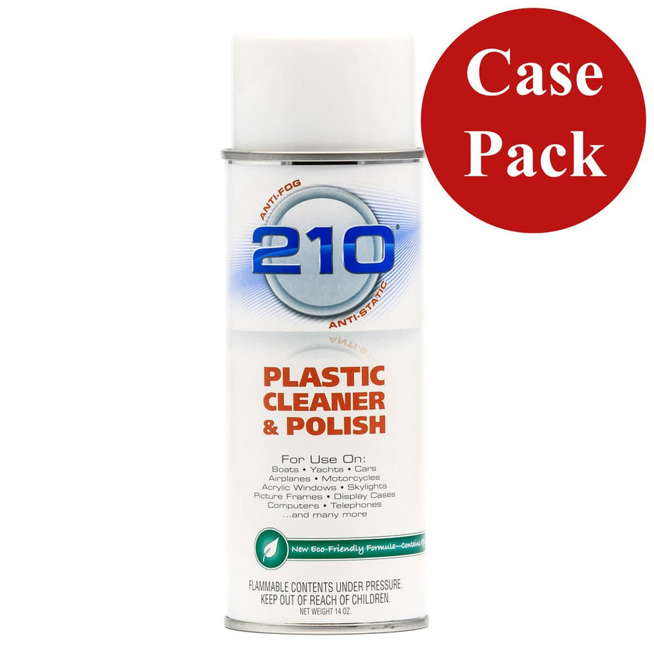 Camco 210 Plastic Cleaner Polish - 14oz Spray - Case of 12 - Get Tight Gear