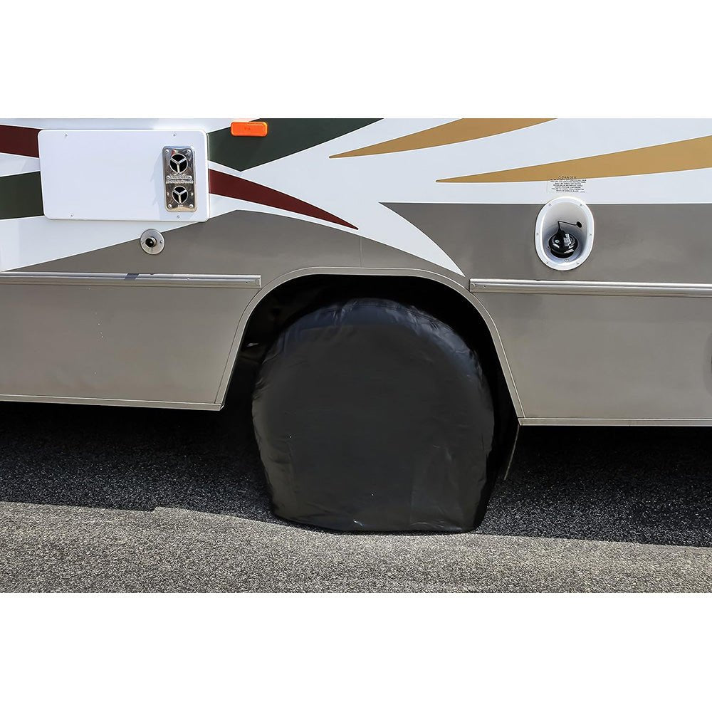 Camco 24 - 26 Black Vinyl Wheel & Tire Cover - 2 Pack - Get Tight Gear