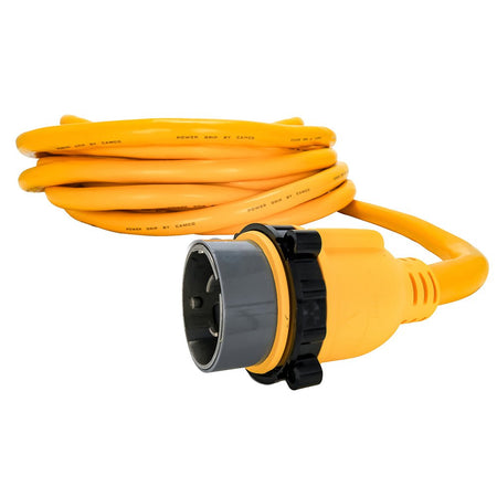 Camco 50 Amp Power Grip Marine Extension Cord - 50' M - Locking/F - Locking Adapter - Get Tight Gear