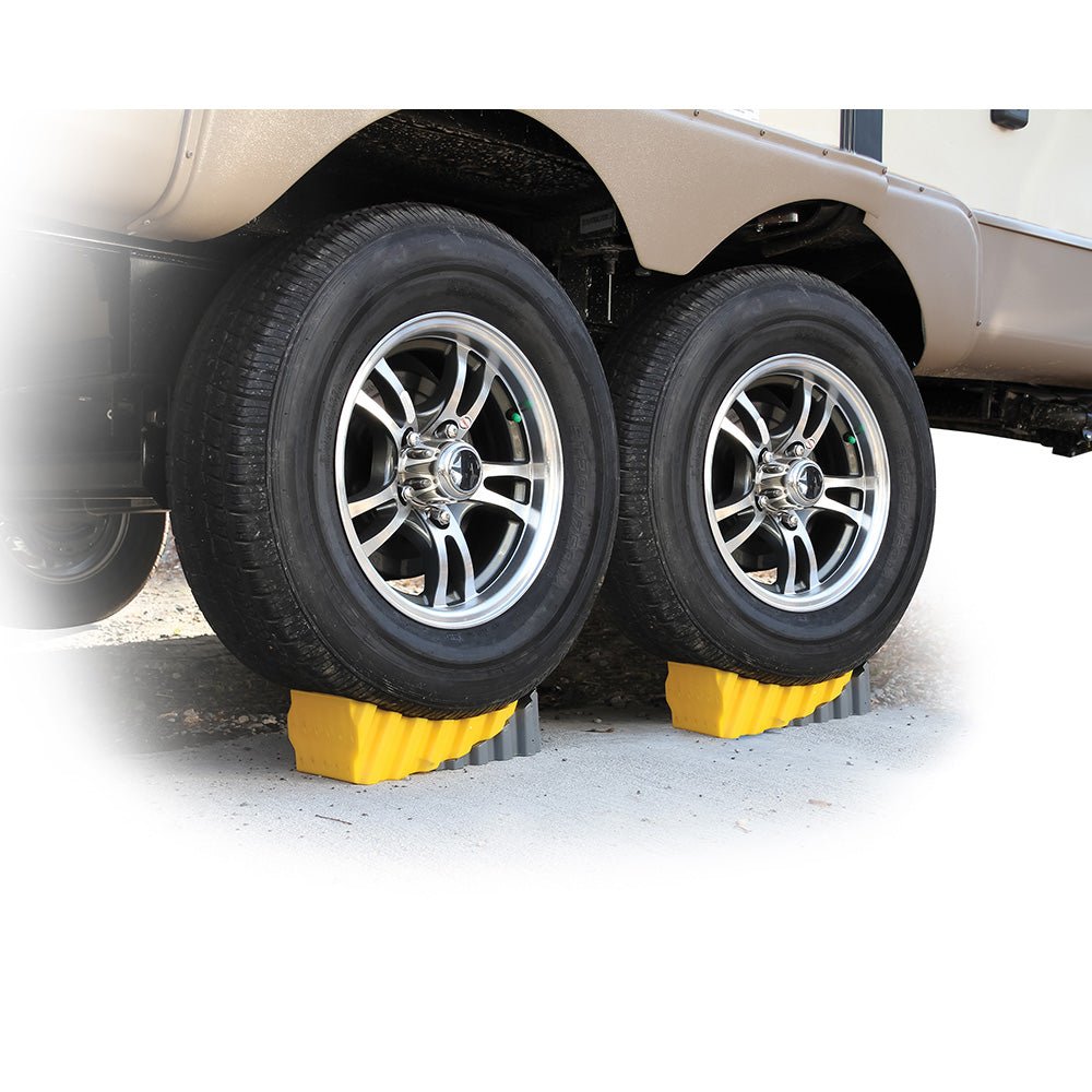 Camco Curved Leveler & Wheel Chock *2 - Pack - Get Tight Gear