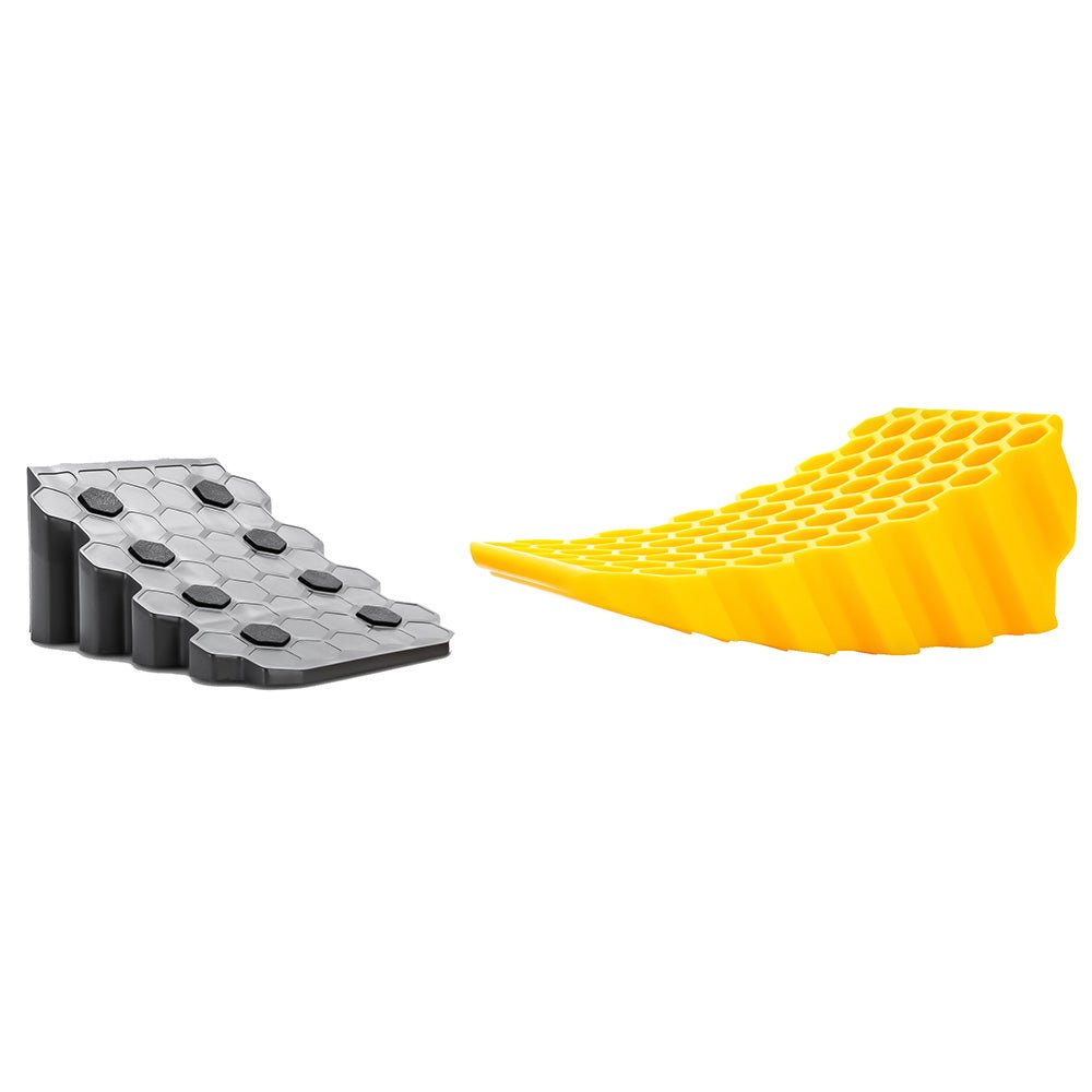 Camco Curved Leveler & Wheel Chock - Get Tight Gear