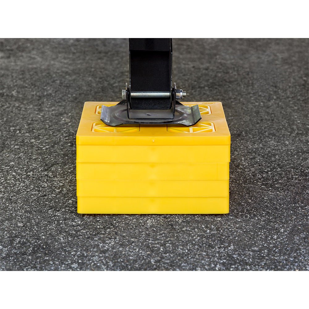 Camco FasTen Leveling Blocks w/T - Handle - 2x2 - Yellow *10 - Pack - Get Tight Gear
