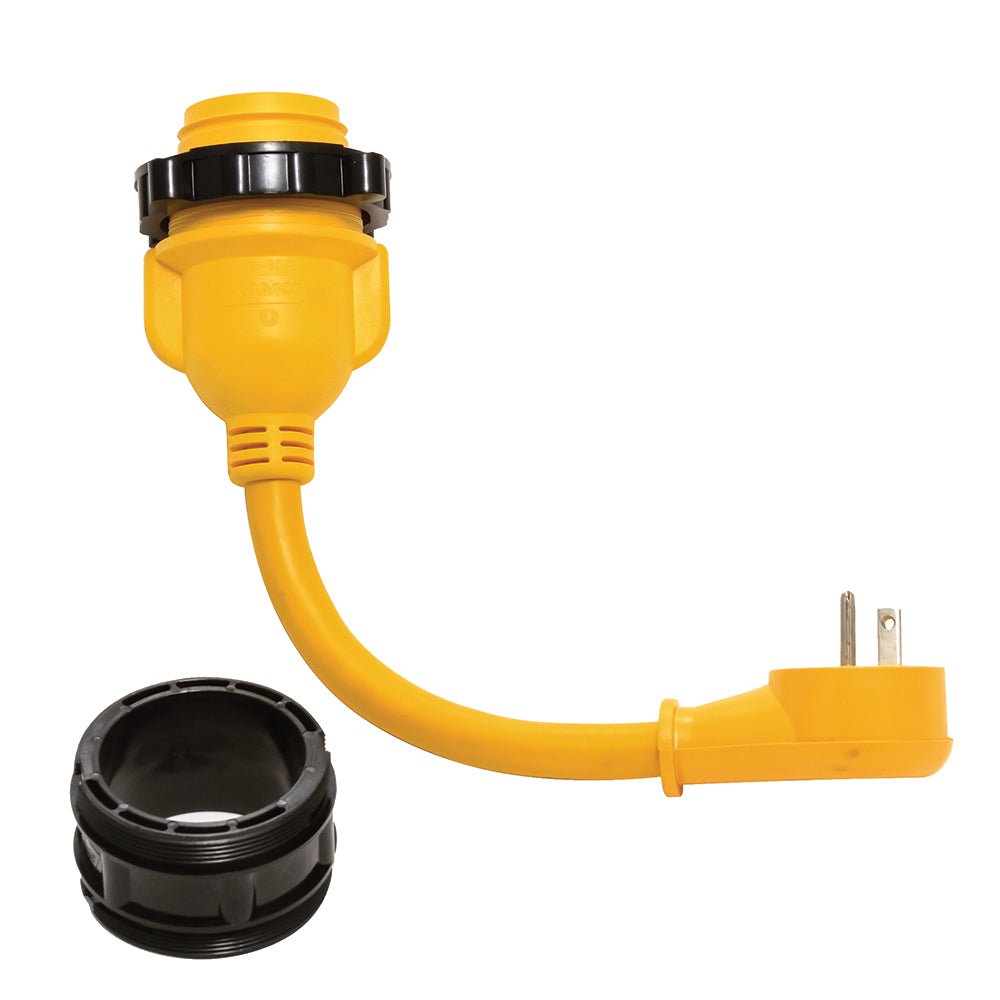 Camco PowerGrip Locking Adapter - 15A/125V Male to 30A/125V Female Locking - Get Tight Gear