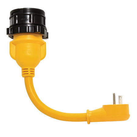 Camco PowerGrip Locking Adapter - 15A/125V Male to 30A/125V Female Locking - Get Tight Gear