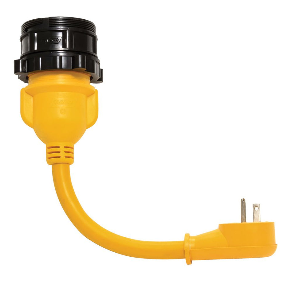 Camco PowerGrip Locking Adapter - 15A/125V Male to 30A/125V Female Locking - Get Tight Gear
