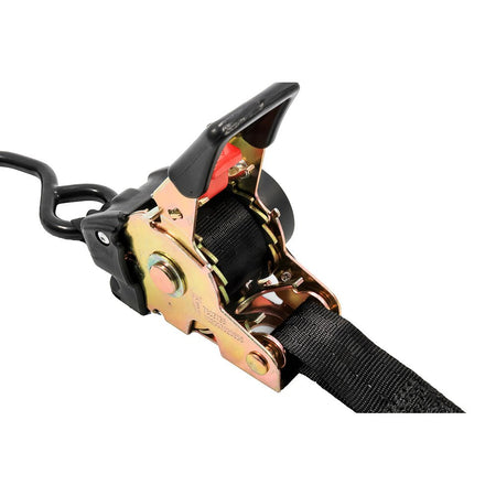 Camco Retractable Tie - Down Straps - 1" Width 6' Dual Hooks - Get Tight Gear