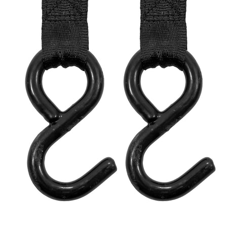 Camco Retractable Tie Down Straps - 2" Width 5.5' Bolt On - Get Tight Gear