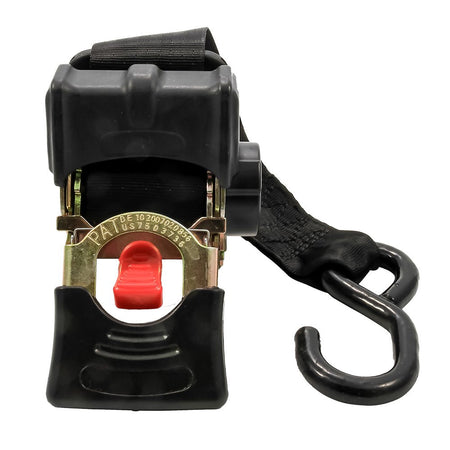 Camco Retractable Tie Down Straps - 2" Width 5.5' Bolt On - Get Tight Gear
