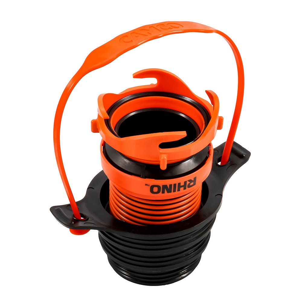 Camco Rhino Sewer Hose Seal Flexible 3 In 1 w/Rhino Extreme & Handle - Get Tight Gear