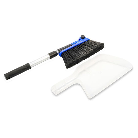 Camco RV Broom & Dustpan - Bilingual - Get Tight Gear