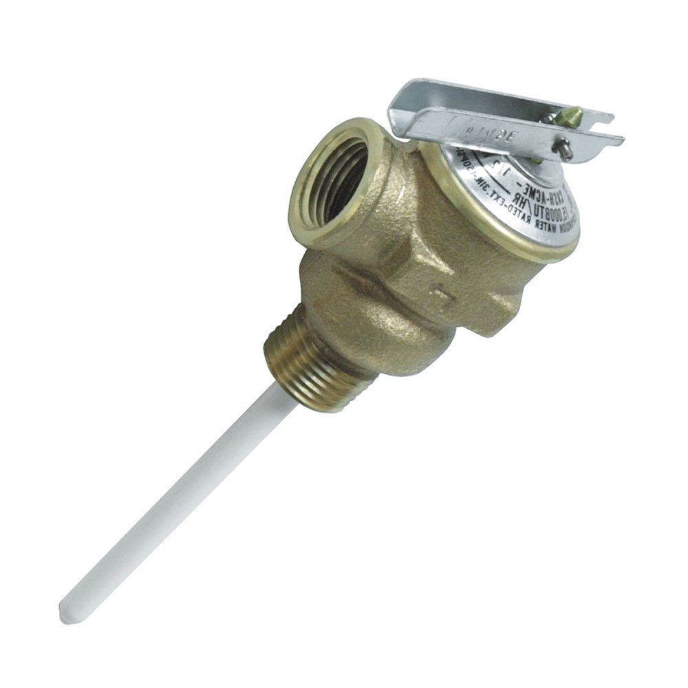 Camco Temperature & Pressure Relief Valve - 1/2" Valve w/4" Probe - Get Tight Gear
