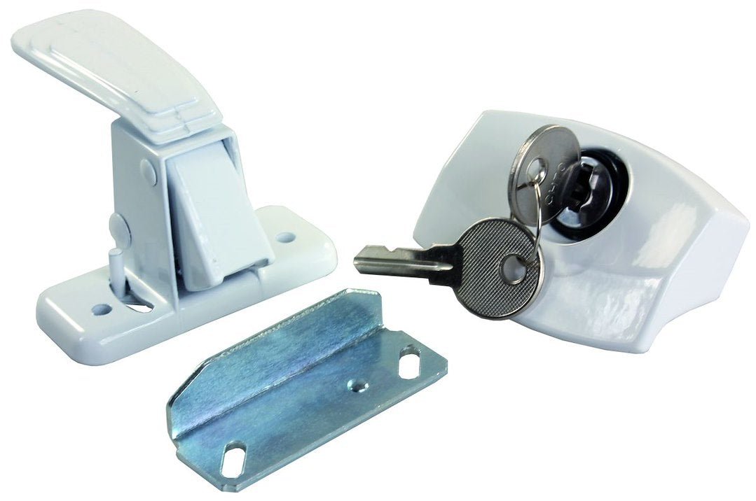 CAMPER DOOR LATCH WHITE - Get Tight Gear