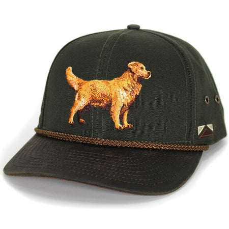 Canvas Golden Retriever Hat with Wax Cloth Visor - Get Tight Gear