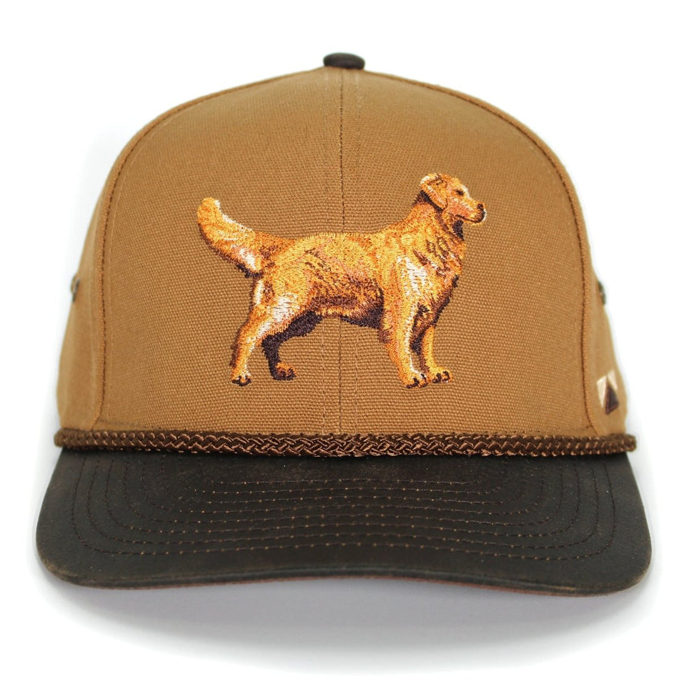 Canvas Golden Retriever Hat with Wax Cloth Visor - Get Tight Gear