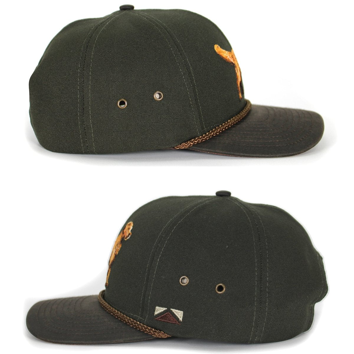 Canvas Golden Retriever Hat with Wax Cloth Visor - Get Tight Gear