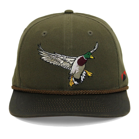 Canvas Mallard Drake Duck Hat with Wax Cloth Visor - Get Tight Gear