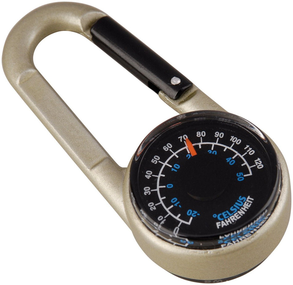 Carabiner Compass W/Thermomtr - Get Tight Gear
