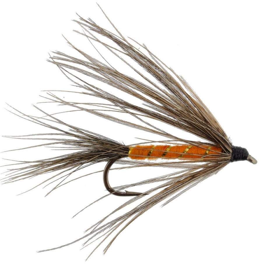 Carey Special Soft Hackle Grouse and Orange Wet Fly - 12 Flies Hook Size 10 - Get Tight Gear