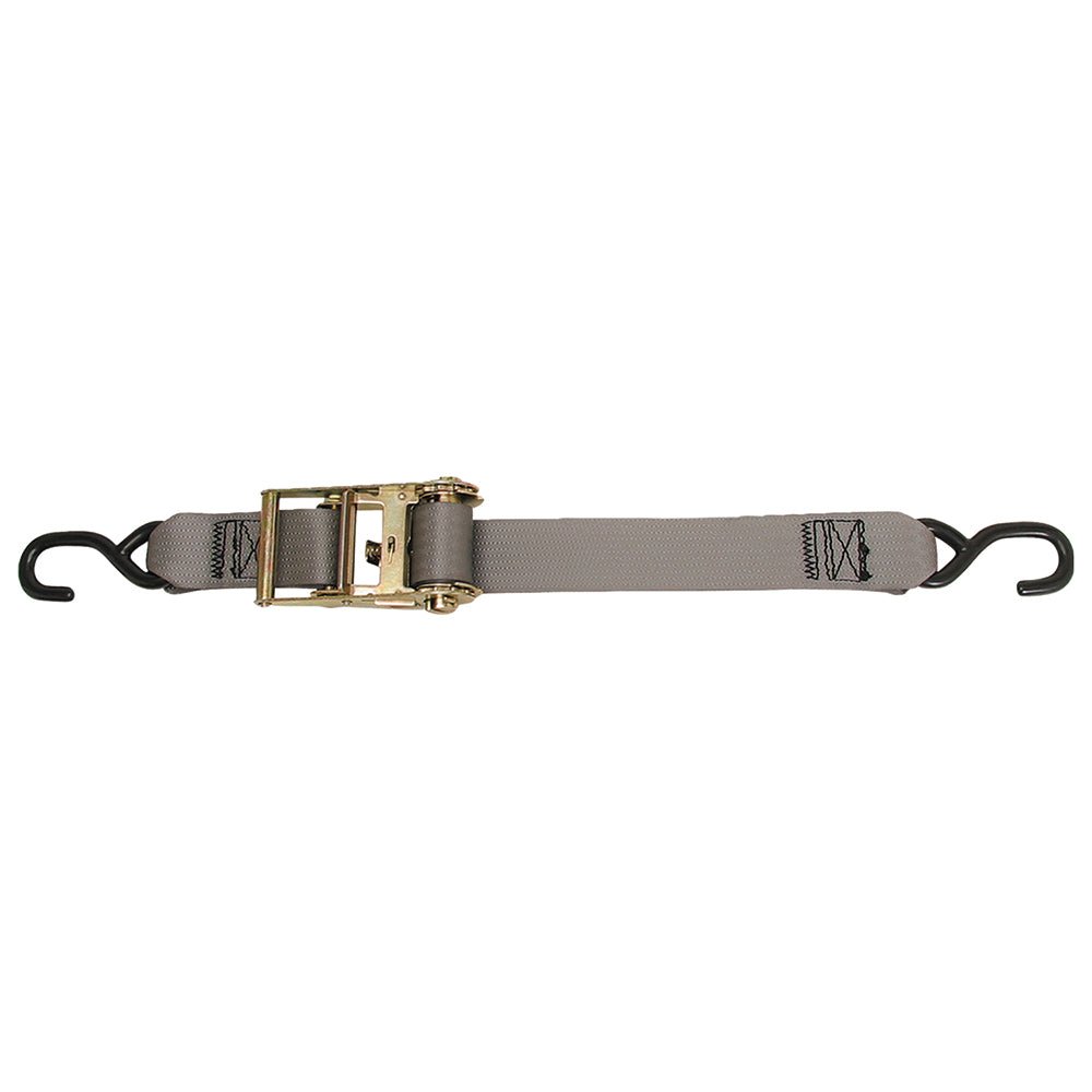 CargoBuckle Multipurpose Ratchet Strap Tie - Down w/S - Hooks - 2" x 15' - Get Tight Gear