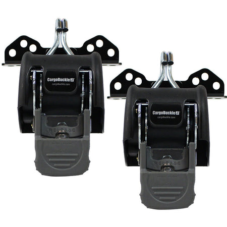 CargoBuckle Universal Ladder Rack Tie - Down System - 2" Retractable Tie - Down - 1 Pair - Get Tight Gear
