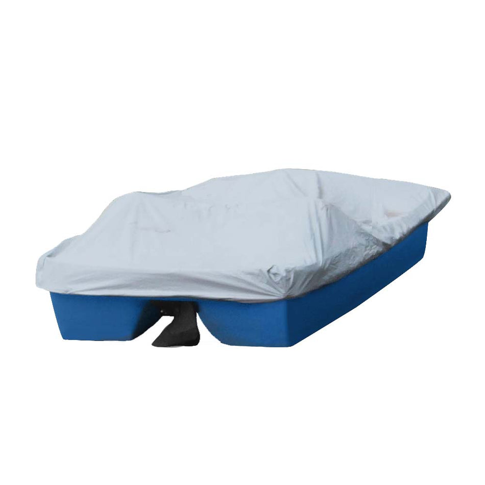 Carver Poly - Flex II Styled - to - Fit Boat Cover f/7'8" 5 - Seater Paddle Boats - Grey - Get Tight Gear