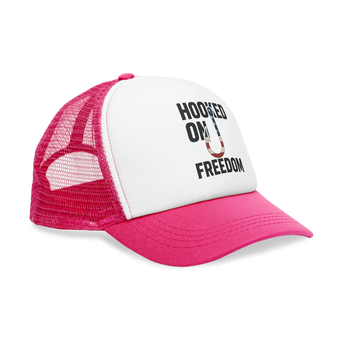 Catch the Spirit Trucker Cap - 'Hooked on Freedom' Design - Get Tight Gear